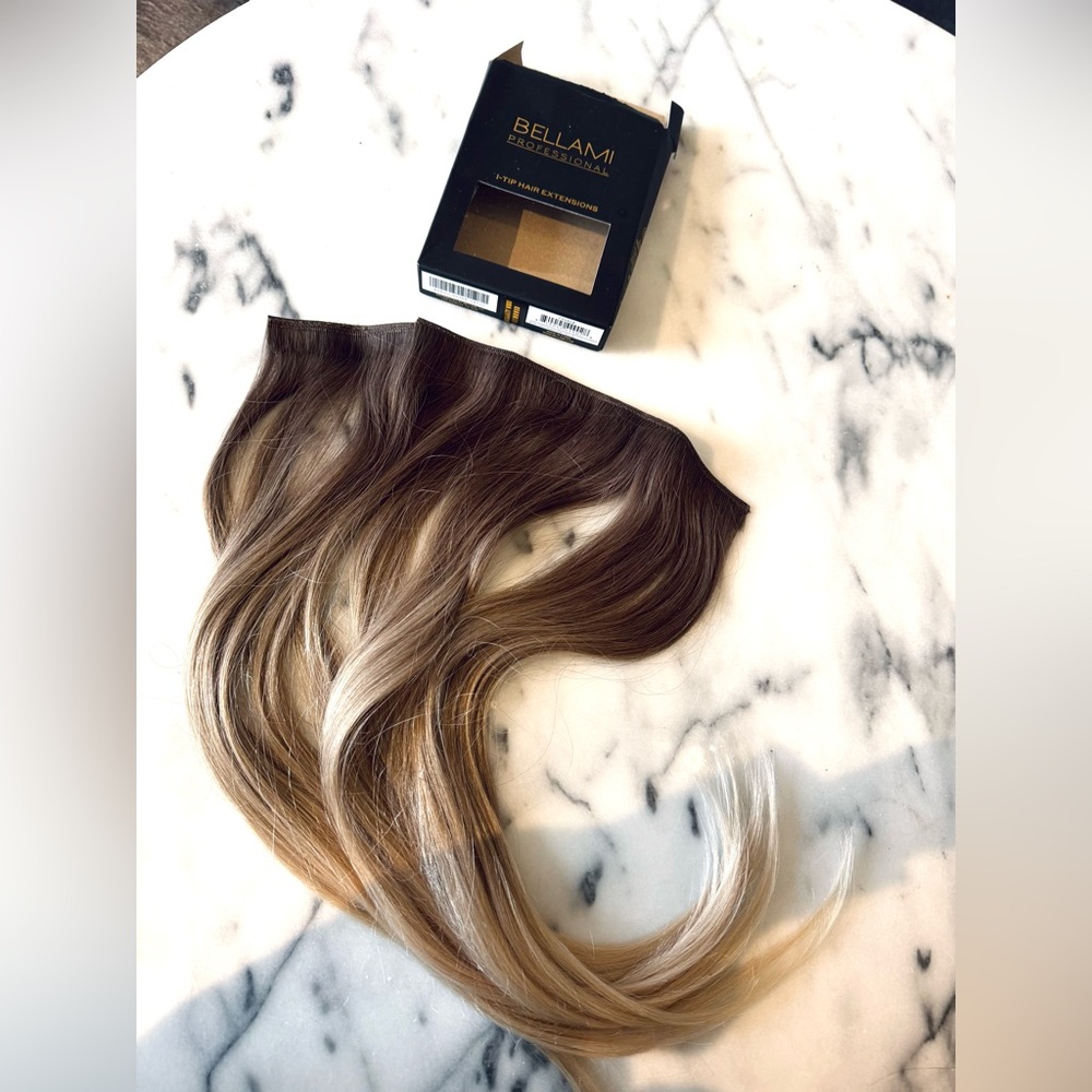 NEW Bellami Pro Volume Weft 22 160g Cool Mochachino/White Blonde 1CC/80 Balayage - Picture 3 of 11